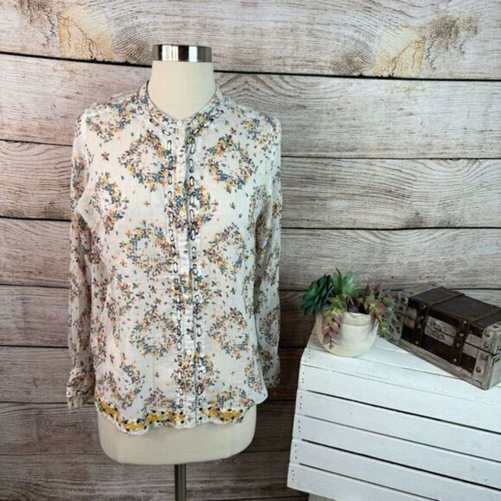 Zadig & Voltaire Thomase Floral Button‎ Down Size Small